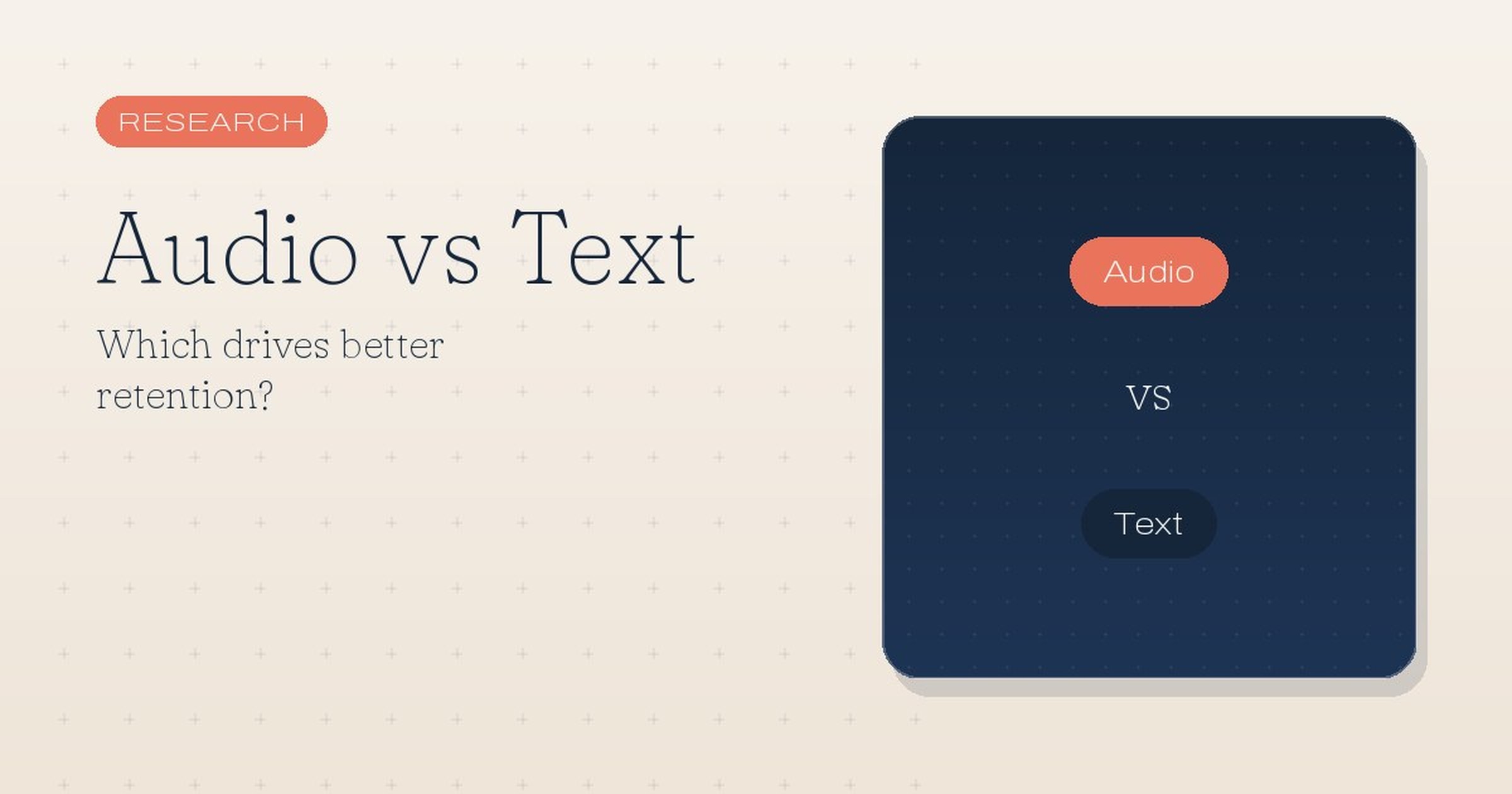 Audio vs Text: Which Drives Better Retention? (Research)