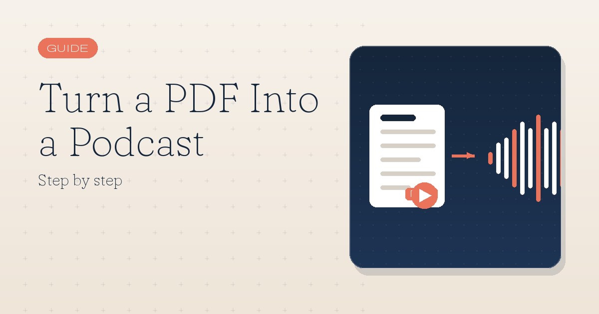 How to Turn a PDF Into a Podcast (Step by Step)